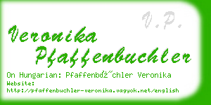 veronika pfaffenbuchler business card